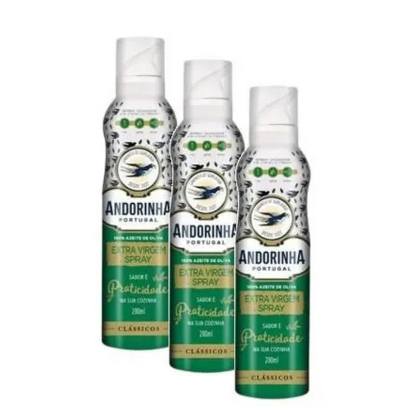 Kit 3 azeite extra virgem spray - 200ml - MANCINI