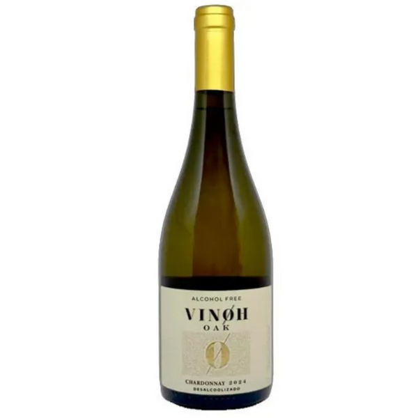 Vinho Sem Álcool Branco Seco Chardonnay Vinoh OAK - 750mL - Nacional - 01 un