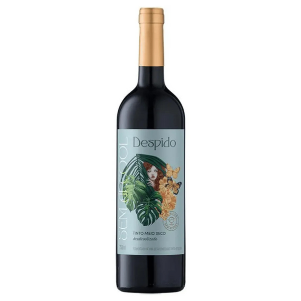 Vinho Sem Álcool Tinto Meio Seco Bordô Despido - 750mL - Nacional - 01 un