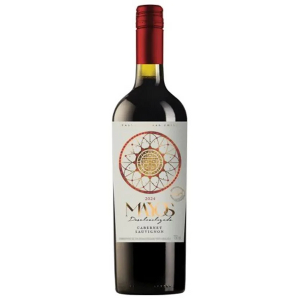 Vinho Sem Álcool Tinto Meio Seco Cabernet Sauvignon Mayos - 750mL - Chile - 01 un