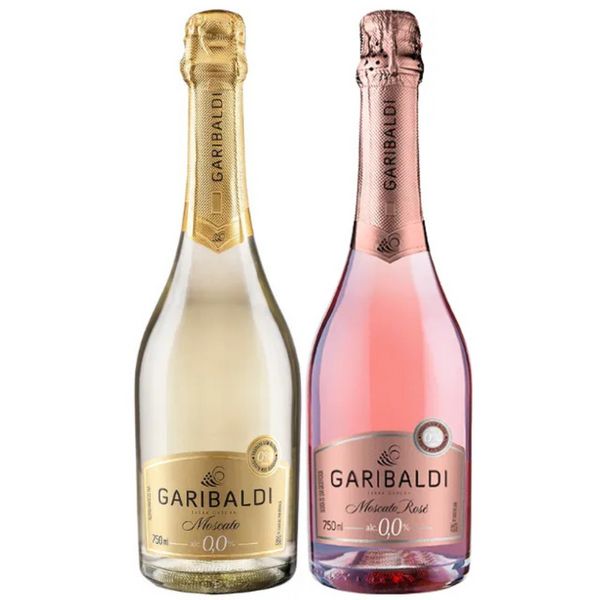 Kit Gaseificado Sem Álcool Moscato Garibaldi - 750 mL - 02 un
