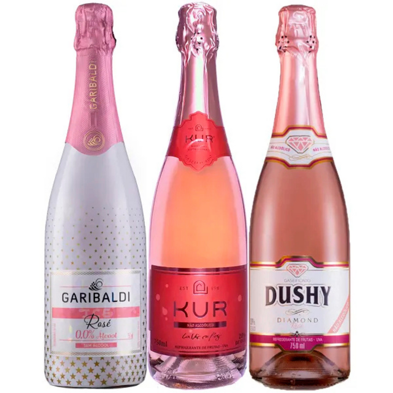 Combo de Espumantes Sem Álcool Rosé