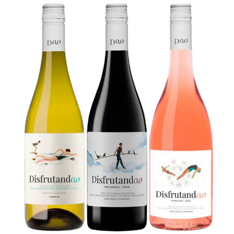 Combo Vinho sem Álcool Disfrutando - 750 ml - Espanha - 3 un