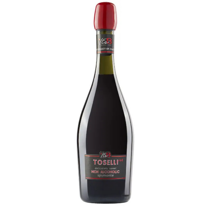 Espumante Sem Álcool Tinto Doce Moscato Toselli - 750mL - Itália - 01 un