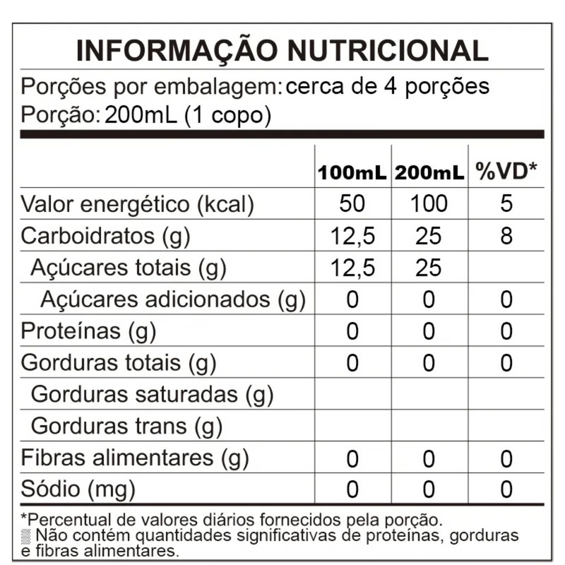 Gaseificado Sem Álcool Branco Doce Garibaldi Ice - 750mL - Nacional - 01 un