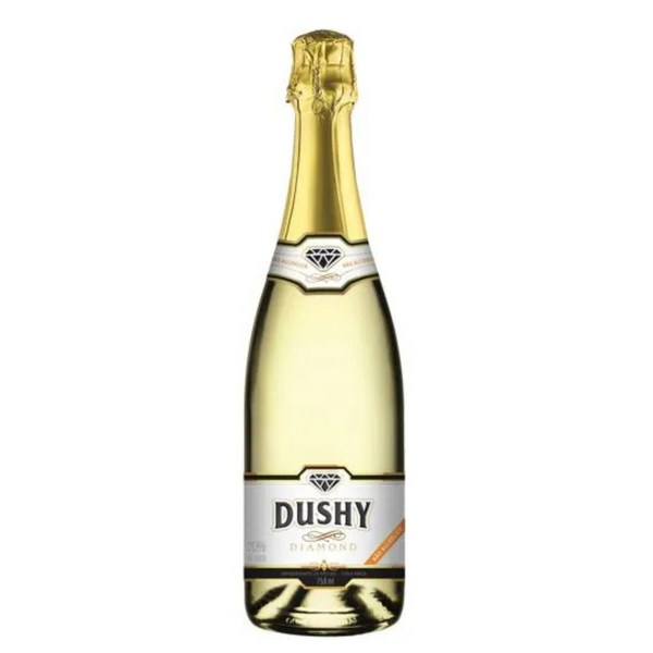 Gaseificado Sem Álcool Branco Doce Moscato Dushy Diamond - 750mL - Nacional - 01 un