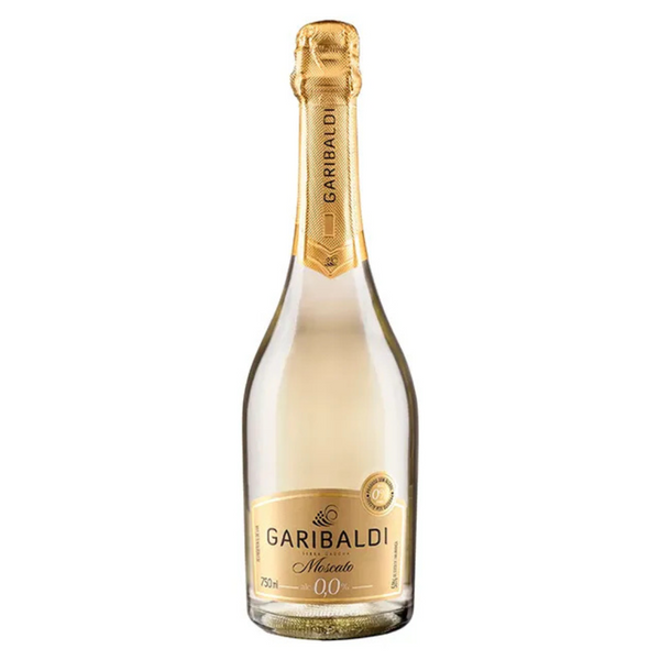 Gaseificado Sem Álcool Branco Doce Moscato Garibaldi - 750mL - Nacional - 01 un