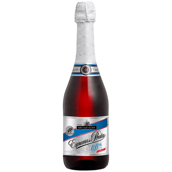 Gaseificado Sem Álcool Rosé Doce Espuma de Prata - 660mL - Nacional - 01 un