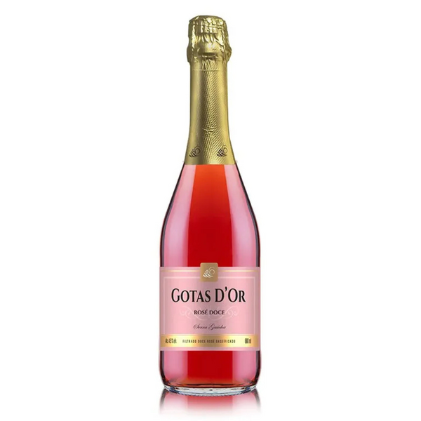 Gaseificado Sem Álcool Rosé Doce Garibaldi Gotas - 660mL - Nacional - 01 un