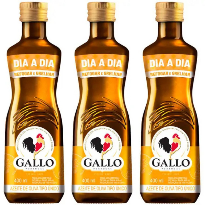 Azeite de Oliva 400ml 3 Unidades