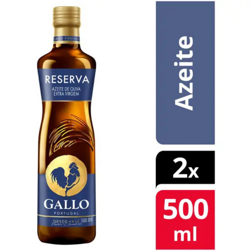Kit Azeite de Oliva Extra Virgem Reserva - 500ml 2 Unidades