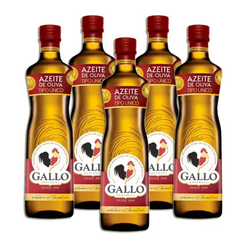 Azeite De Oliva Tipo Único Português 500ml Kit 5