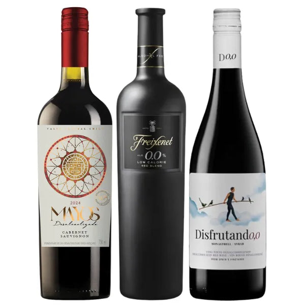 Kit Vinho sem Álcool Tinto Importado - 03 un