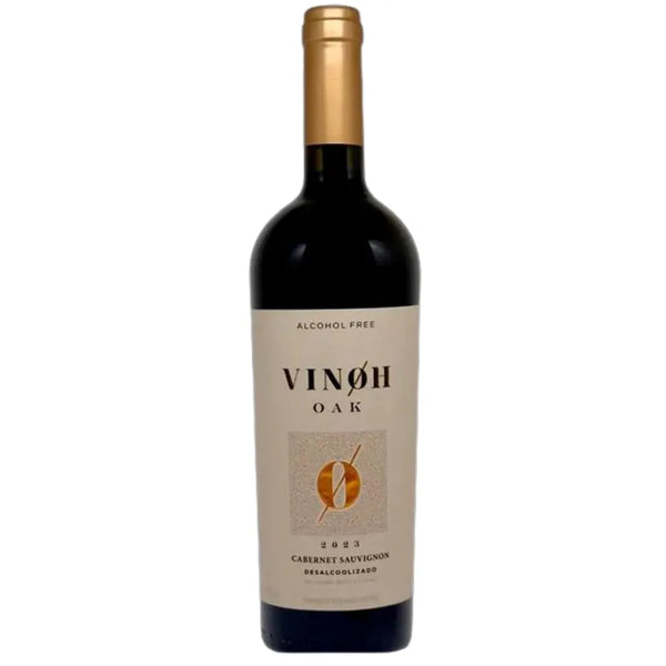 Vinho Sem Álcool Tinto Seco Cabernet Sauvignon Vinoh OAK - 750mL - Nacional - 01 un